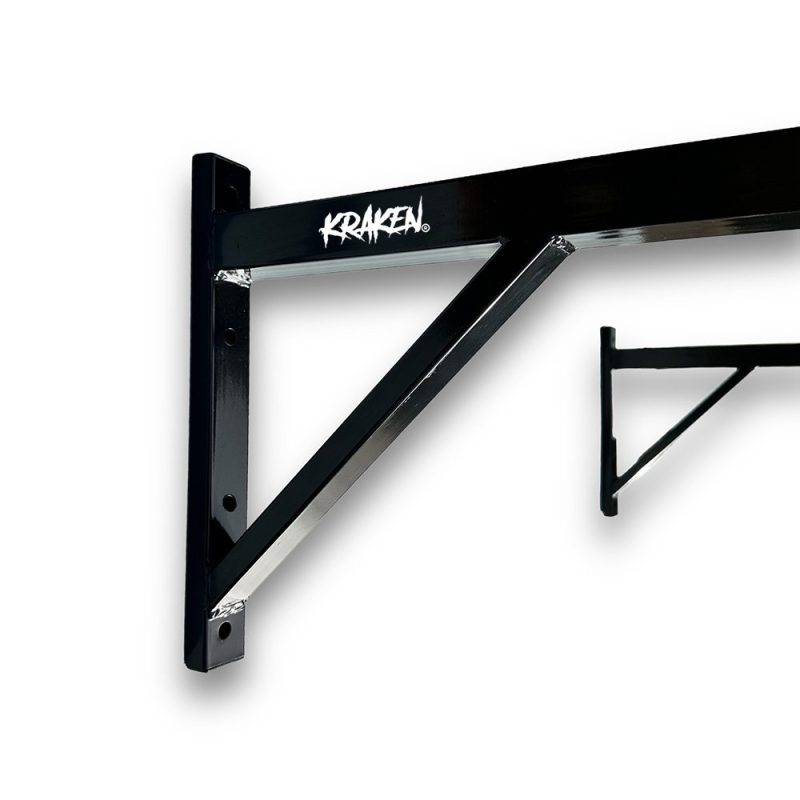 KRAKEN Single Grip Pull Up Bar Close Up Logo