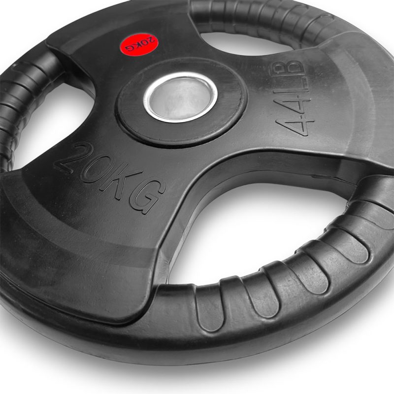 Tri Grip Weight Plate 20 KG close up