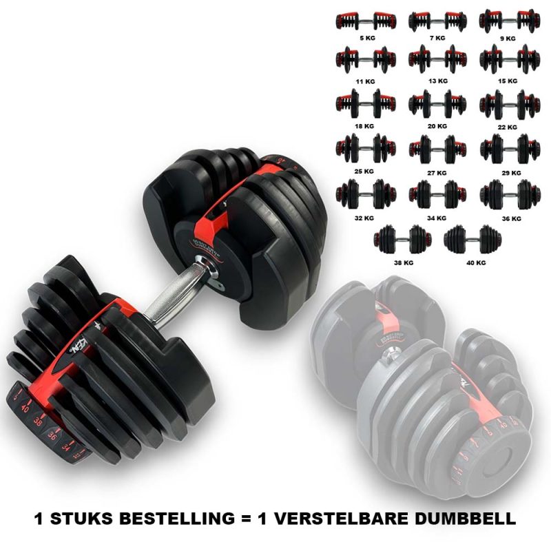 KRAKEN verstelbare dumbbell 40 KG Instelbare opties