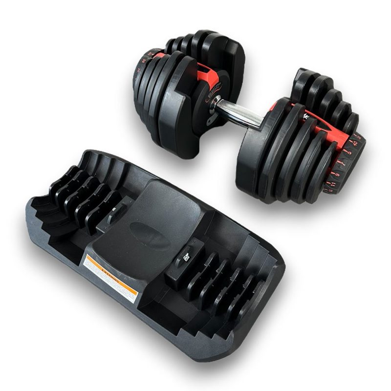 KRAKEN verstelbare dumbbell 40 KG voetstuk