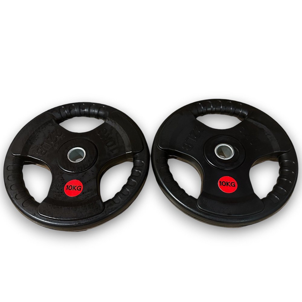 KRAKEN Tri-Grip Halterschijven 10 KG 30 mm | Set van 2